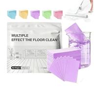 100 Pcs Multi-Effect Floor Cleaning Tablets - Dissolvable Floor Cleaning Sheets for Mopping, Multi-Surface & Wood Floors Cleaner for Hardwood, Laminate, Tile, Vinyl Plank - Concentrated Deep Clean