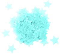 100 Pcs Multicolor Glow In The Dark Glowing Stars Wall Stickers Wall Decals For Kids Rooms Nursery Decorations Blue