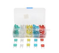 100 Pcs Multicolor Universal Mini Car Vehicle Blade Fuse Assortment Kit Protected circuits