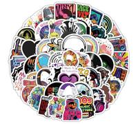 100 Pcs Music Stickers Vinyl Funny Trendy Stickers for Laptop Skateboard Water Bottle Scrapbook Phone Helmet Car Guitar Luggage,Waterproof Aesthetic Music Sticker for Teens Adult
