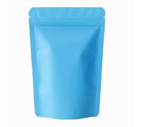 100 Pcs Mylar Bags,Resealable Bags Stand Up,Aluminum Foil Ziplock Food Bag Zip Seal Blue, Smell Proof Bag,Mylar Bag 3.5 Heat Seal Packaging Baggies for Food Storage (Blue, 10x15cm - 100pcs)