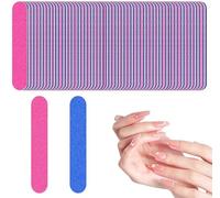 100 Pcs Nail Files for Natural Nails 180/240 - Disposable Nail Files,Professional Nail File,Double Sided Emery Board,for Home and Salon Use