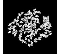 100 Pcs Nail Rhinestones Rhinestones 3D Nail Art Stones Crystal Zircon Rhombic Silver Ornaments for Kawaii Nail Art Crafts
