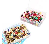 100 Pcs National Flag Push Pins and 300 Pcs Colored Thumb Tacks Round Head Thumbtack Steel Point Decorative Tacks for Corkboards Map Posters Photos Calendar Bulletin Board Craft Pins