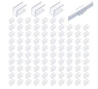 100 Pcs Neon LED Strip Light Clips for 6mm/5.5mm Waterproof LED Strip Mounting Clip Holder Flex Strip Lighting Rope Light Clips for DIY, Bedroom Decor, Neon Signs, Indoor/Outdoor Use