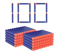 100 Pcs Nerf Darts Foam Ammo Replacement Arrows for Nerf Elite 2.0 Launchers, Blaster Accessories, Party Gift
