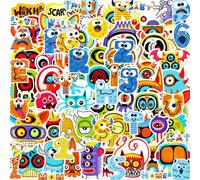 100 Pcs No Duplication Mythical Creature Stickers, Waterproof Vinyl Stickers for DIY Monster Theme Decoration, Graffiti Style Decals for Laptop Bike Skateboard Snowboard Luggage