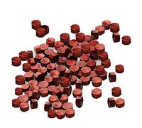 100 Pcs Octagon Sealing Wax Beads,Retro Sealing Lacquer,for Wax Seal Stamp, Crafts DIY, Perfect for Invitations Envelopes Decorative,Wine Packages,Gift Wrapping(New Wine Red)