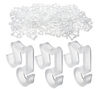 100 Pcs Outdoor Light Clips Hooks for String Lights Gutter Clips for Hanging Christmas Village Accessories