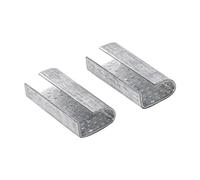 100 Pcs Packaging Strapping Open Serrated Seals, Incontesta 1/2" Strap Width Polyester(PET) Banding Clips for Plastic and Metal Buckles