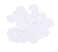 100 PCS Paper Piecing, Hex Paper Modelboard White Quilting Template Craft Quilting Patchwork for Sewing Stitching Tools (22mm Hexagon)