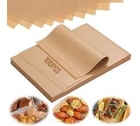 100 Pcs Parchment Paper Sheets, 8"x12"Baking Paper, Disposable Greaseproof Deli Papers, Unbleached Non-Stick Parchment Sheets, Oven Air Fryer Dinner Plate Liner for Bread Meat Deli Packaging, 20x30cm