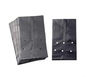 100 Pcs PE Planting Bags for Nursery Cup Style Use with Excellent Drainage Upright Posture When Filled and Natural Root Development (20x25cm)