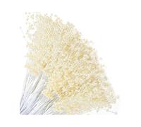 100 Pcs Pearl Beaded Stems, 3mm Bead String Garland Floral Picks, Flexible Beaded Sticks for Wedding Bouquets, Vase