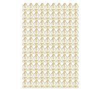 100 Pcs Pen Shaped Paper Clips, Fancy Paperclips with Gold Finish, Cute Bookmark Clip for Notebooks Planners, Multi Purpose Page Marker Clips for Home School Office