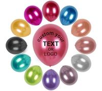 100 PCS Personalised Birthday Latex Balloons with Image or Text - Custom Printed Celebration Balloons for Milestone Events, Anniversary Parties & Private Functions (12 inch)