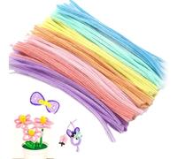 100 Pcs Pipe Cleaners for Craft, Multi-colored Flexible Crafting Pipe Cleaners, Long Fuzzy Sticks Including 20 Colors, for Kindergarten Primary school Kids DIY Arts and Crafts Project Decoration.