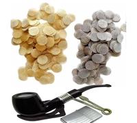 100 PCS Pipe Screens, 15 mm (0.6 in) Stainless Steel Pipe Screen Filters, Pipe Gauze, Metal Gauze Mesh, Gauze Ash Catcher Smoking Screen