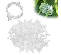 100 Pcs Plant Supports Clips,2025 New Plant Clips for Climbing Plants Tomato Clips Plastic Trellis Clips,Tomato Plant Supports for Outdoor Plants Indoor Garden Clips for Fixing Vegetables Fruit