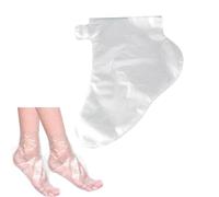 100 PCS Plastic Disposable Socks for Foot, Pedicure Paraffin Wax Spa Treatment, Paraffin Wax Bath Liners for Feet, Clear Foot Mask Socks for Pedicures & Trial Shoes
