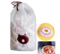 100 Pcs Plastic Food Storage Bags - Reusable Fresh Keeping Bags & Cling Film Covers for Fruit and Vegetable Preservation, food Saver and Storage Covers Loopunk