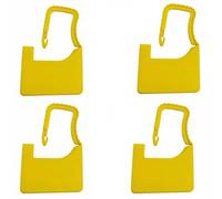 100 Pcs Plastic Padlock Seals, Disposable Security Tags for Luggage, Suitcases & Travel Bags, Tamper Evident Locking Mechanism for Cash Boxes, First Aid Kits & Courier Parcels