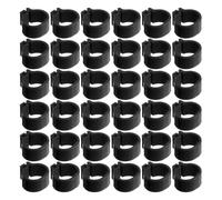 100 Pcs Plastic Pigeon Foot Ring Identification Clip-on 10mm Black