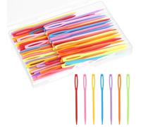 100 Pcs Plastic Sewing Needles - Large Eye Yarn, Tapestry, Weaving, Darning, Blunt Crochet Needles for Crocheting Yarn Accessories - DIY Sewing, Handmade Crafts (2.7'')