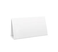 100 Pcs Premium Place Cards, Blank Place Cards - Textured Table Tent Cards Seating Place Cards for Weddings Banquets Dinner Parties