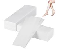 100 Pcs Professional Paper Wax Waxing,Skin-friendly and Tear-Resistant Hair Removal Strips Made for Any Type of Intimate Area and Face,Chest,Back,Depilation on Leg(white,7 x 20cm）