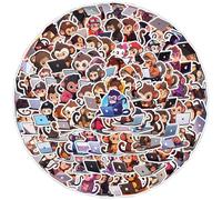100 Pcs Programming Stickers for Kids Teens Adults Boys Girls Gift,Monkey Stickers Pack for Laptop,Skateboard,Luggage,Car,Bike, Cup,Computer,Water Bottle Decor,Vinyl Waterproof Sticker