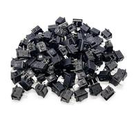 100 Pcs Push Button Switch 10x15mm SPST 2Pin 3A 250V KCD1 Snap-in On/Off Boat Rocker Switch 10MM*15mm Black IDGTTLDF