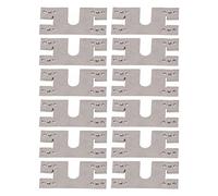 100 Pcs PV Grounding Conductive Gasket, 304 Stainless Steel with Protection Washer Sheet for 30X40 T Slot Guide Rail, Solar Photovoltaic System Grounding