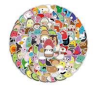 100 Pcs Q Version Cartoon Animal Stickers, Non-Marking Adhesive Waterproof Stickers for Kids Adults Teens DIY Decoration on Water Bottles Laptops Skateboards