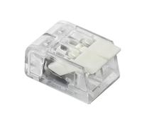 100 Pcs Quick-Connect Terminal Blocks, 2-Position 4mm² Press-Type Parallel Splice Connectors Transparent Color Kit(Wei)
