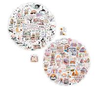 100 Pcs Reading Day Stickers with Fairies & Books - Waterproof Vinyl Stickers for Laptop, Water Bottle, Journal - Cute Fantasy Stickers Gift for Book Lovers & Adults
