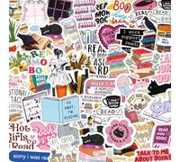 100 PCS Reading Vintage Sticker,Aesthetic Sticker for Water Bottle, Laptop, Scrapbook, Diary, Waterproof Vinyl Sticker for Kids Girl Boy Teens Adult