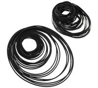 100 Pcs Recorder Rubber Belts Cassette Recorder Repair Maintenance Mix Flat Cassette Tape 40-135 mm Machine Rubber Replacement for DVD CD LD VCR Drives (1mm and 3mm Width)