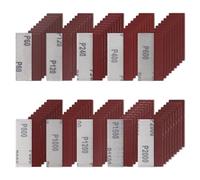 100 PCS Rectangle Micro Sander Kit 3.5” x 1” Detail Sand Paper 10grits Sanding Strip 60 to 2000 Grit Sandpaper Strips Sticky for Wood Metal Craft Tight Narrow Space (Combo 1)