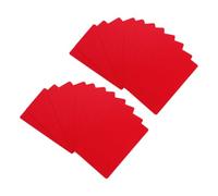 100 Pcs Red Aluminium Blank Business Cards 0.2mm Round Corner