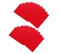100 Pcs Red Aluminium Blank DIY Business Cards Sheets for Printing