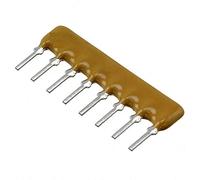 100 pcs. Resistance network 1K 4 Series 8 Pins SIL8 0,2W 5%