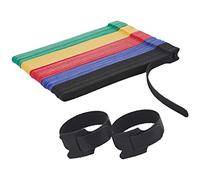 100 PCS Reusable Cable Ties with Hook and Loop, Multi-purpose Adjustable 8 Inch Cable Management Wire Ties Cable Straps for Organizing Home, Office and Data Centers (Multicolored)
