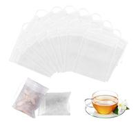 100 Pcs Reusable Tea Bags 8x10cm Empty Tea Bags with Drawstring, Tea Filter Loose Tea Infuser for Tea Spice