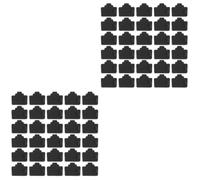100 Pcs Rj45 Ethernet Port Plug Silicone Dust Cover | Black Finish, Small Gripper Insert and Detach Design, Standard Interface for Nas Devices and Home Setups