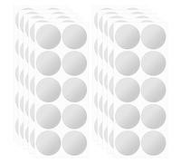 100 PCS Round Adhesive Labels, Tag Stickers Silver, Removable Food Labels, Coding Envelope Sticker Blank for Gifts Glass Bottles Container 50mm (Marking)