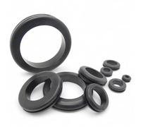 100 Pcs Rubber Cable Grommets Wiring Grommet Plugs for Junction Box Entries (50mm Open)