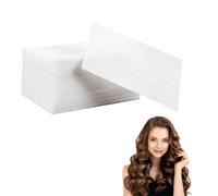 100 Pcs Salon Perm Paper, Salon Perm Paper Hair Color Paper, Hairdressing Perm Paper, Good Toughness High Temperature Resistance Perm Paper for Hot Cold Hair Curling Styling (11.5x6.5cm, White)