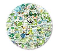 100 PCS Save The Earth Green Eco Friendly Stickers for Adults,Natural Environmental Protection Decals for Luggage Helmet Refrigerator Phone Journal Laptop Water Bottle Scrapbook Bicycle