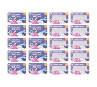 100 Pcs Scratch off Wish Cards for Teachers, Paper Prize Messages | Cartoon Patterns, Bright Delicate Colours, Scratch off Coating, Craft Activities, Christmas Use, with Sticker